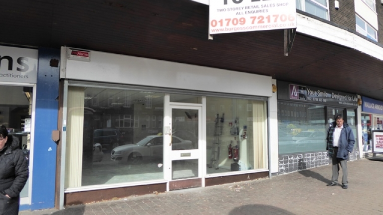 Rotherham town centre retail premises to let