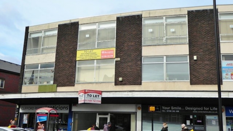 Rotherham town centre office premises to let